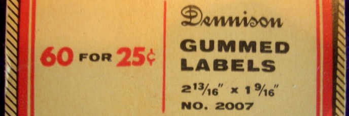 Dennison Gummed Labels