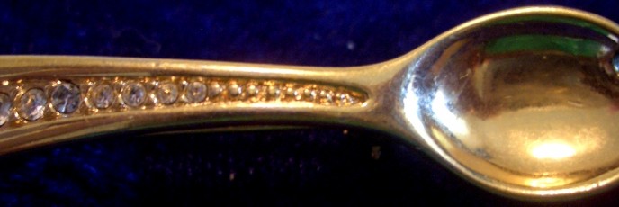 SWAROVSKI  spoon pin