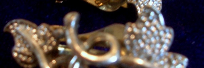 Silver Sarah Coventry Clip On Earrings
