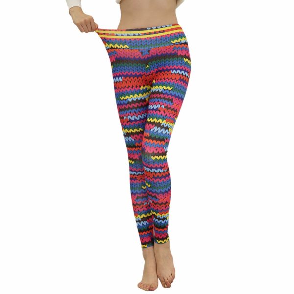 Knit Print Leggings - Image 5