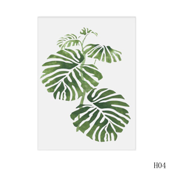 Watercolor Tropical Plant Leaves Canvas Art - Image 2