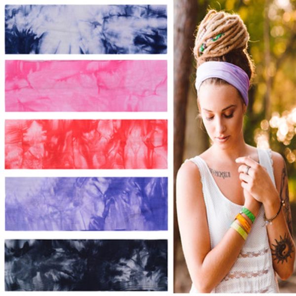 Tie Dye Athleisure / Yoga Head / Hair / Sweat Band - Image 2